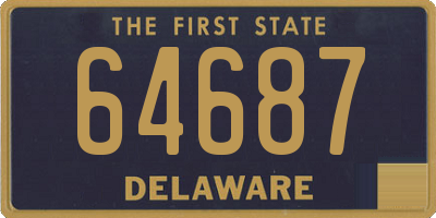 DE license plate 64687