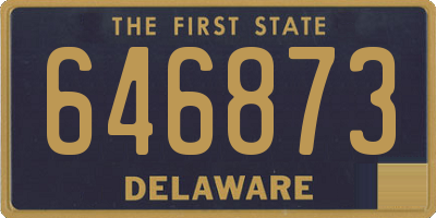DE license plate 646873