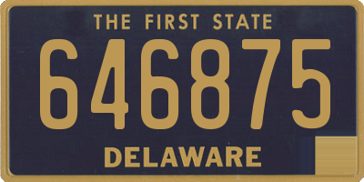 DE license plate 646875