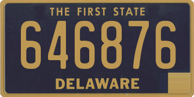 DE license plate 646876