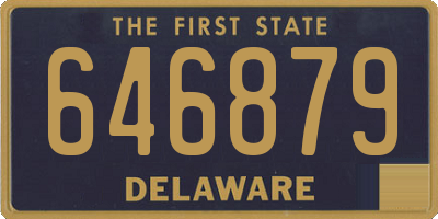 DE license plate 646879