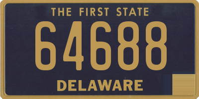 DE license plate 64688