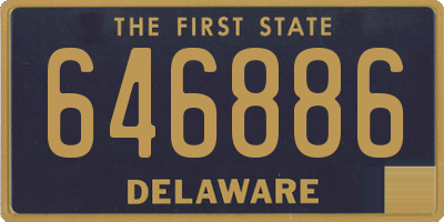 DE license plate 646886