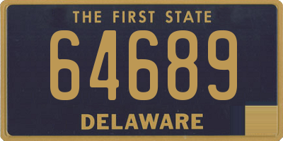 DE license plate 64689
