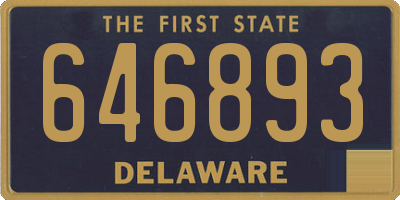 DE license plate 646893