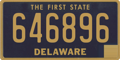 DE license plate 646896