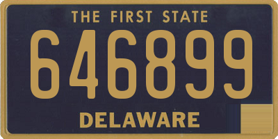 DE license plate 646899