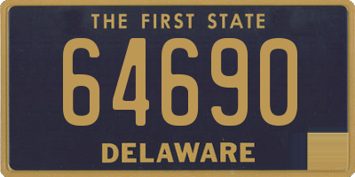 DE license plate 64690