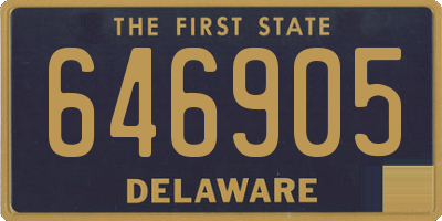 DE license plate 646905