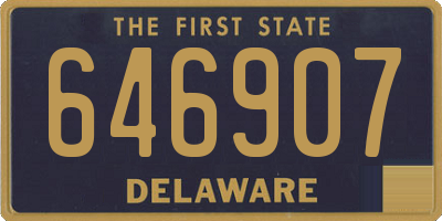 DE license plate 646907