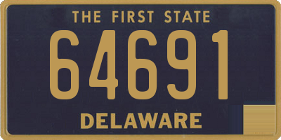 DE license plate 64691