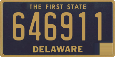 DE license plate 646911