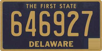 DE license plate 646927