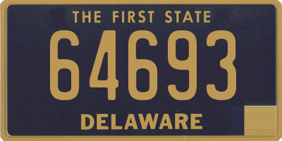 DE license plate 64693
