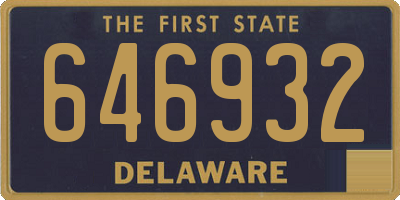 DE license plate 646932