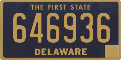 DE license plate 646936