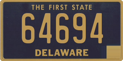 DE license plate 64694