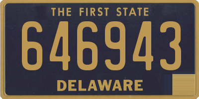 DE license plate 646943