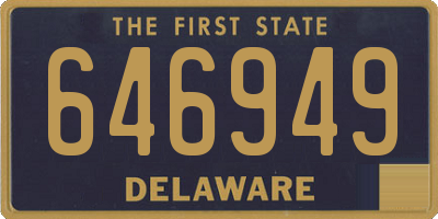DE license plate 646949