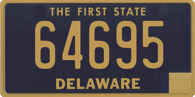 DE license plate 64695