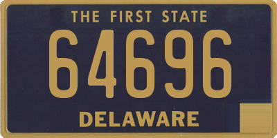 DE license plate 64696