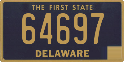 DE license plate 64697