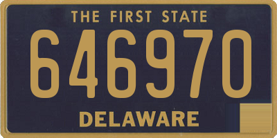 DE license plate 646970