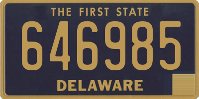 DE license plate 646985