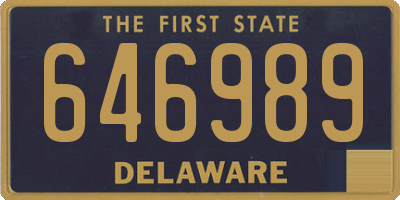 DE license plate 646989