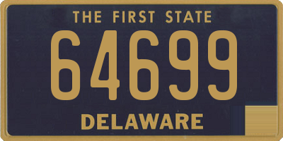 DE license plate 64699