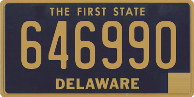 DE license plate 646990
