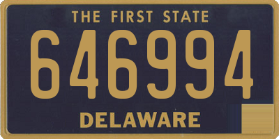 DE license plate 646994