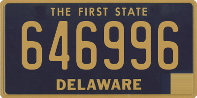 DE license plate 646996