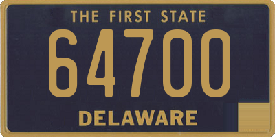 DE license plate 64700