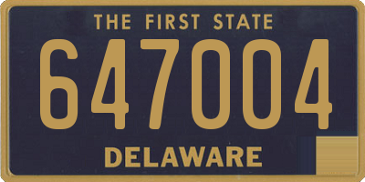 DE license plate 647004