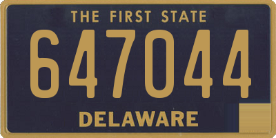 DE license plate 647044
