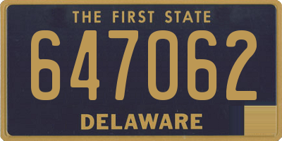 DE license plate 647062