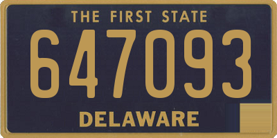 DE license plate 647093
