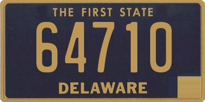 DE license plate 64710