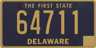 DE license plate 64711
