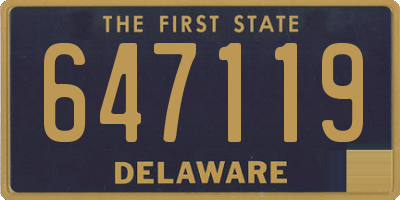 DE license plate 647119