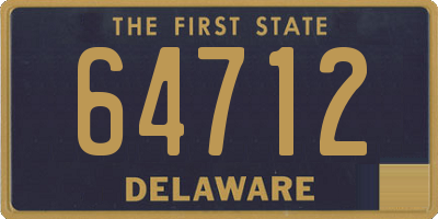 DE license plate 64712