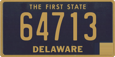 DE license plate 64713