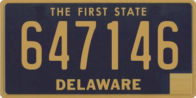 DE license plate 647146