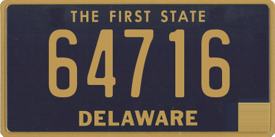 DE license plate 64716
