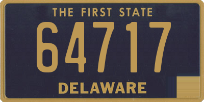 DE license plate 64717
