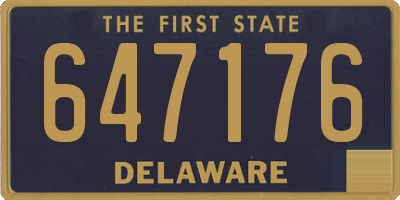 DE license plate 647176