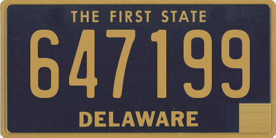 DE license plate 647199
