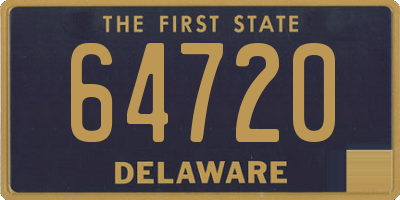 DE license plate 64720