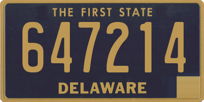DE license plate 647214